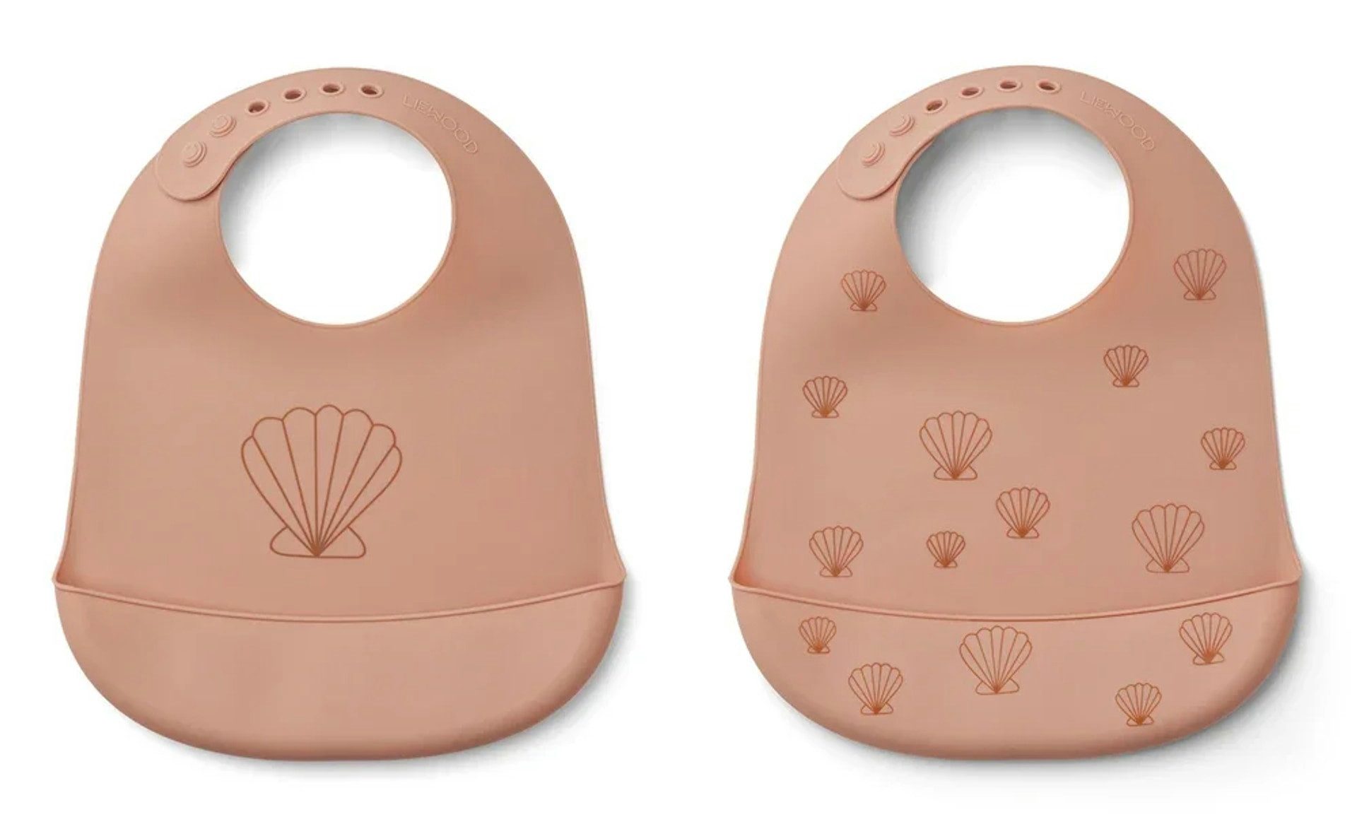 Liewood Silikon Silikon Lätzchen 2er pack - Tilda, Farbe: Seashell Pale tuscany