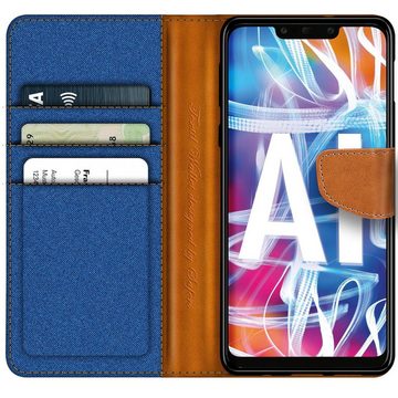 CoolGadget Handyhülle Denim Schutzhülle Flip Case für Huawei Mate 20 Lite 6,3 Zoll, Book Cover Handy Tasche Hülle für Mate 20 Lite Klapphülle
