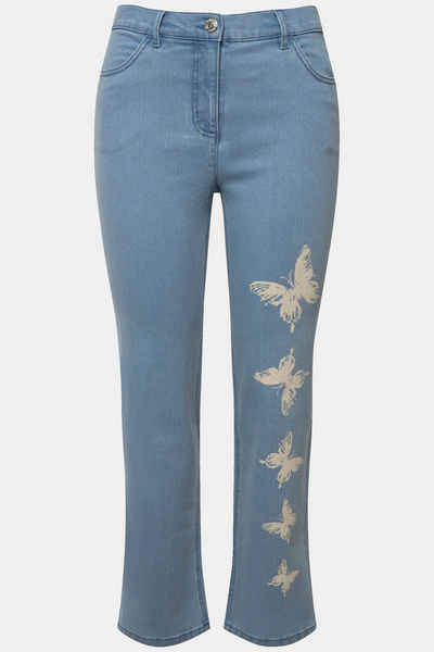 MIAMODA Regular-fit-Jeans Джинсы Straight Fit Schmetterlinge 4-Pocket