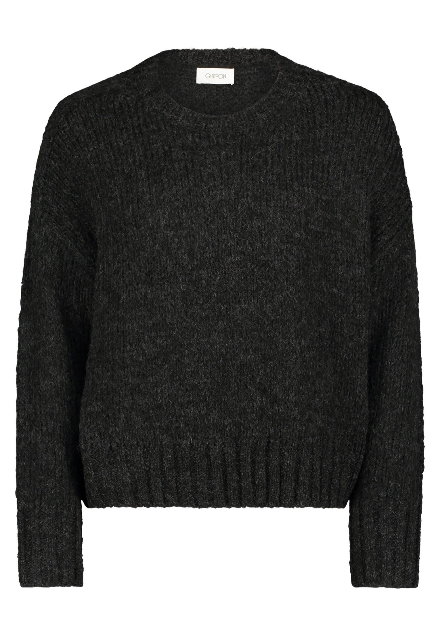 Cartoon Strickpullover Cartoon Basic-Pullover mit Rundhalsausschnitt günstig online kaufen