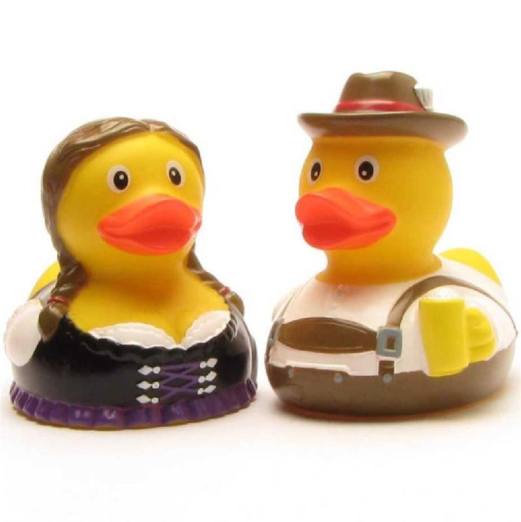 Duckshop Badespielzeug Badeente - Bayerisches Quietscheentenpaar