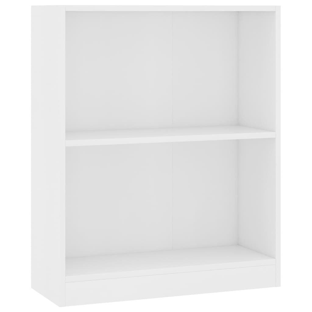 60x24x74,5 cm Holzwerkstoff furnicato Bücherregal Weiß