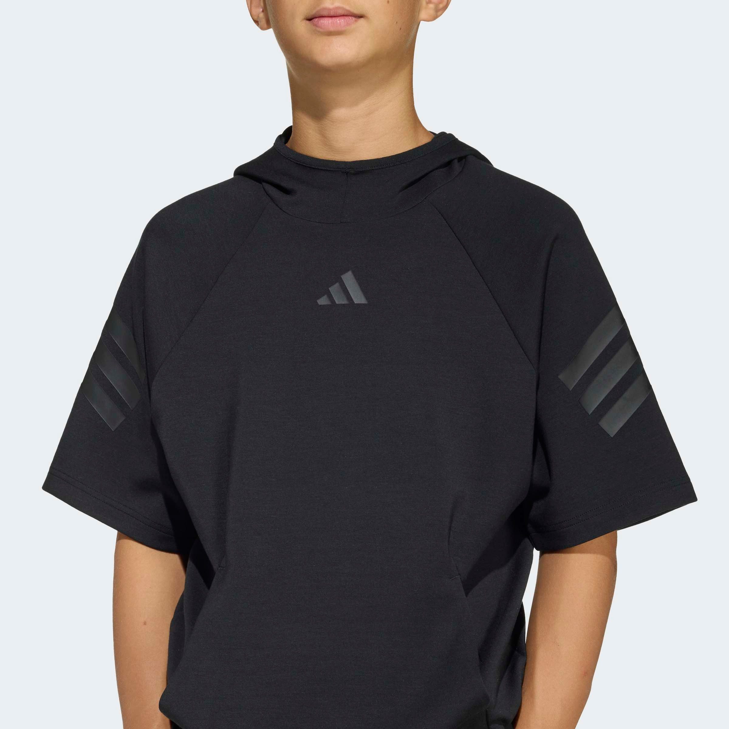 adidas Sportswear Kapuzensweatshirt FUTURE ICONS 3-STREIFEN KURZARM-HOODIE