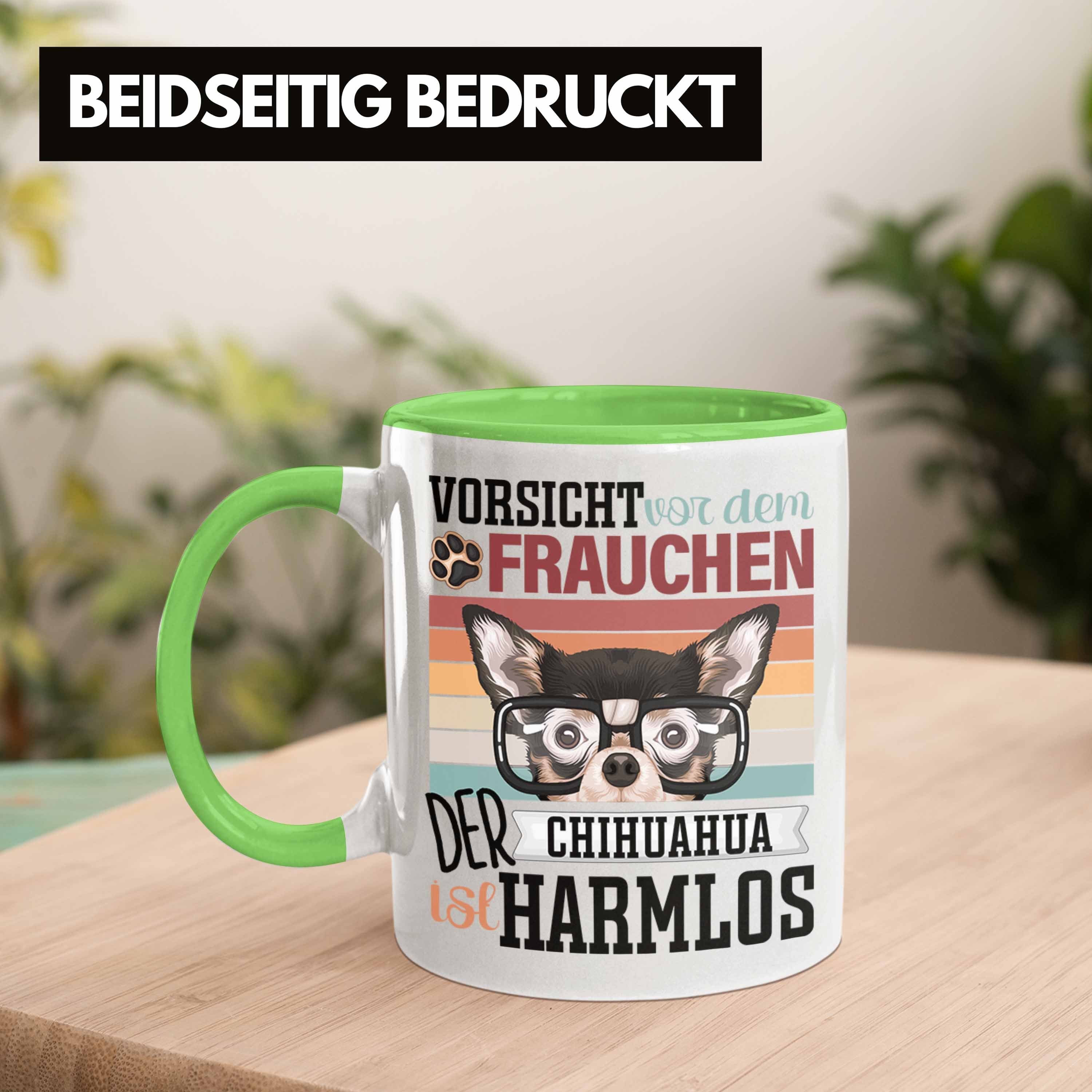 Tasse Tasse Geschenki Grün Chihuahua Besitzerin Spruch Lustiger Trendation Geschenk Frauchen