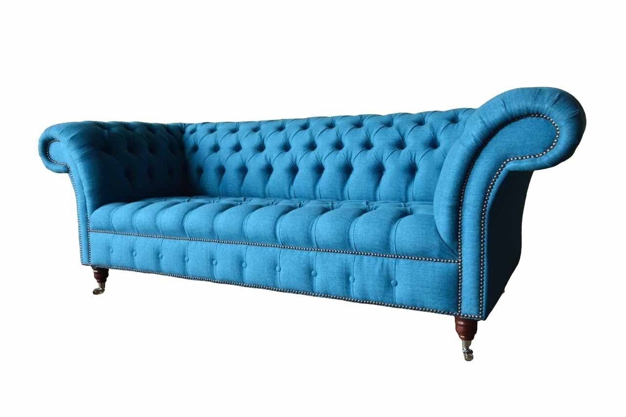JVmoebel Sofa Chesterfield Sofa Couch Polster Designer 3 Sitzer Sofas Neu Dreisitzer, Made In Europe