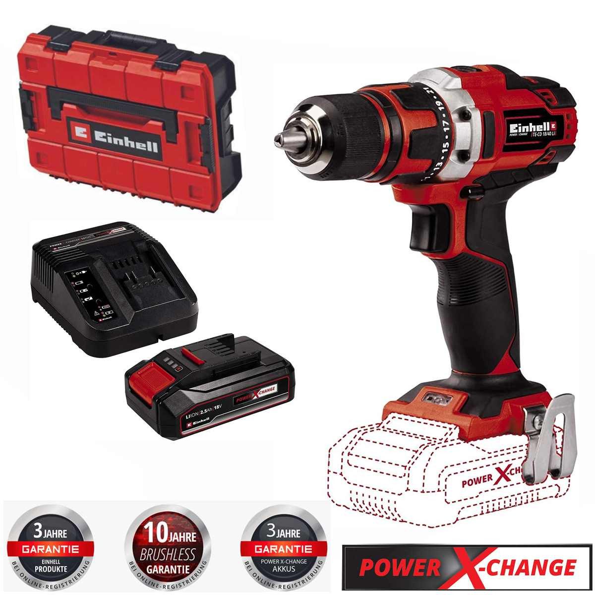 Einhell Akku-Bohrschrauber Bohrschrauber TE-CD 18/40 Li- günstig online kaufen