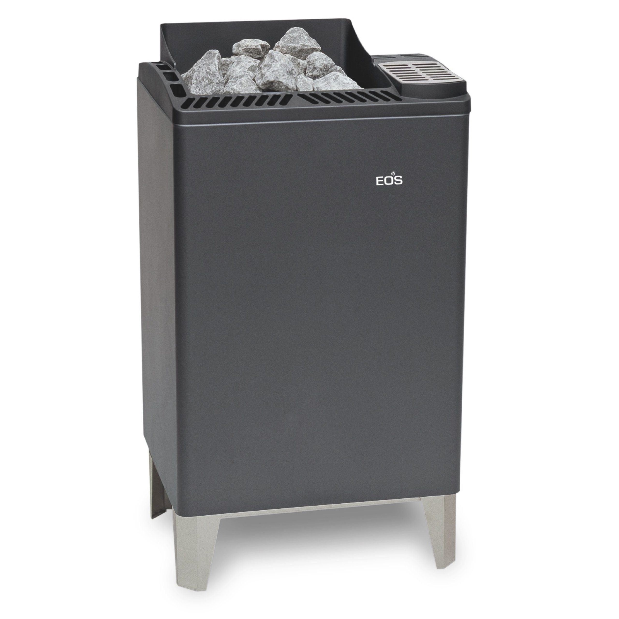 EOS Saunaofen Eos EuroMax 9 kW finnischer Saunaofen Premium Standofen anthrazit
