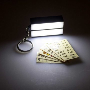 Thumbs Up Schlüsselanhänger LED Retro Leuchtkasten - Schlüsselanhänger (Mini Lightbox), inkl. Sticker