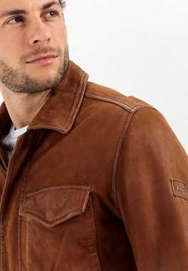 camel active Lederjacke aus echtem Leder