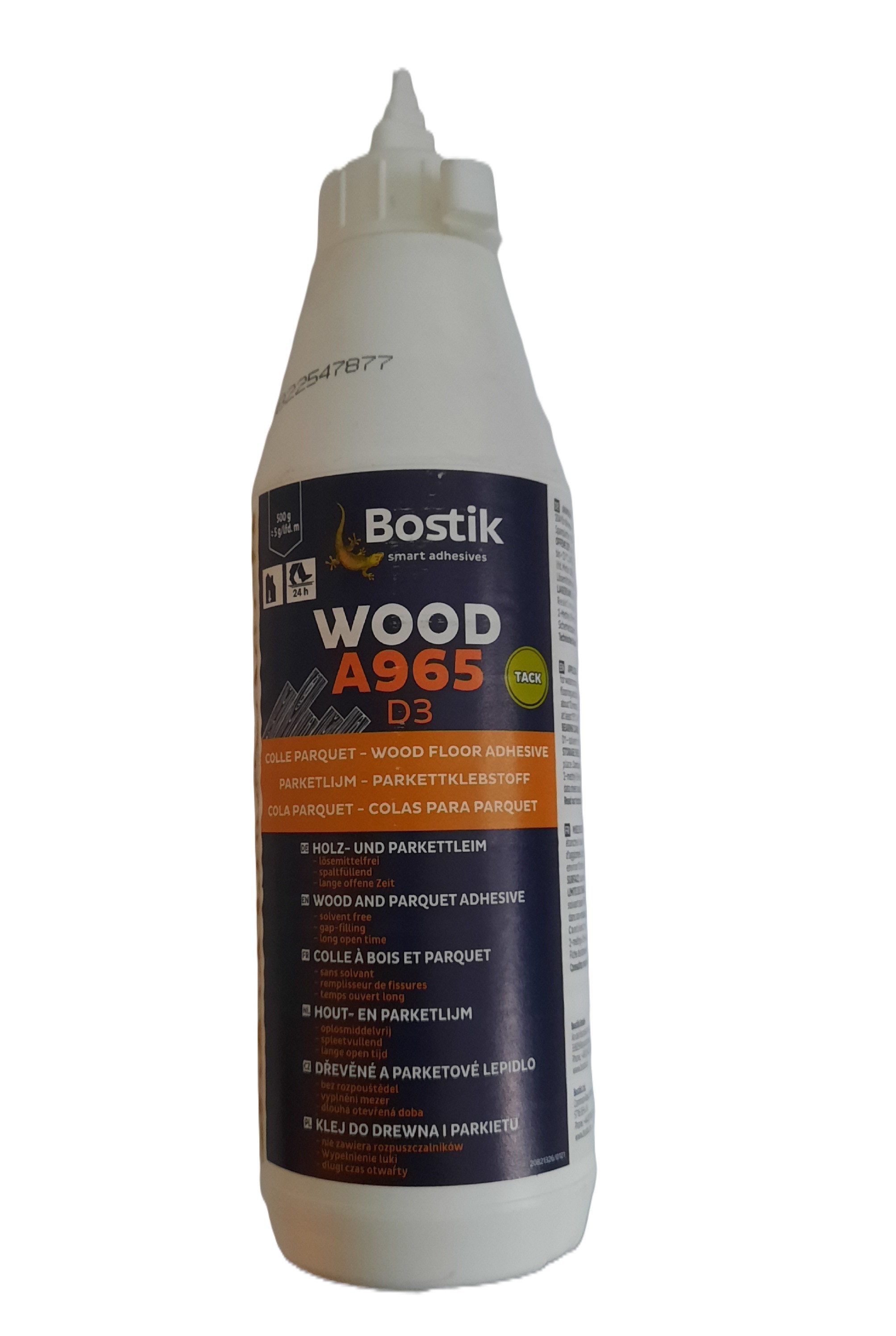 BOSTIK Klebstoff Bostik Wood A965 D3 550g Flasche Holzleim Parkettleim, gebrauchsfertig
