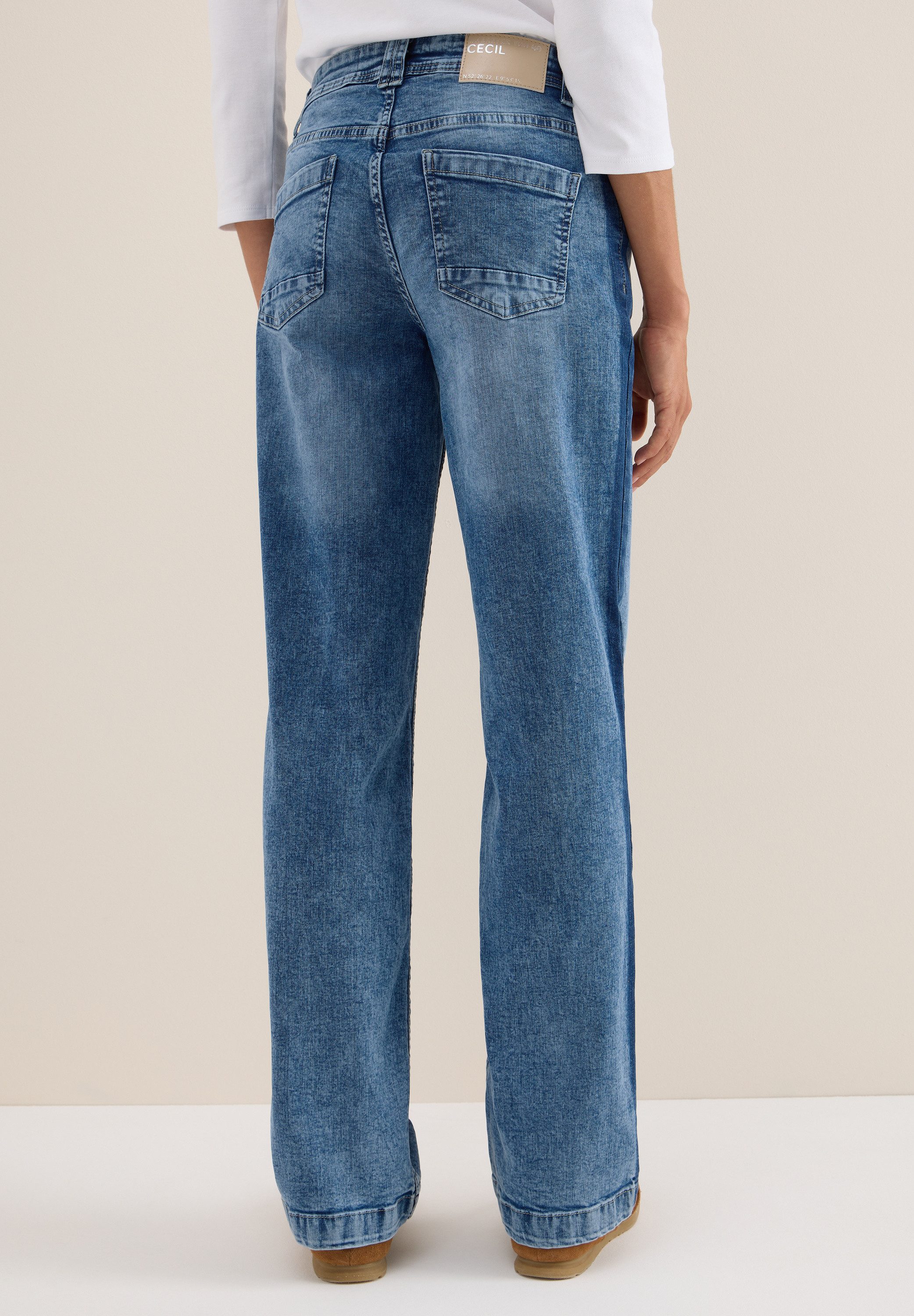 CECIL Loose-fit-Jeans aus Baumwolle mit Stretchanteil