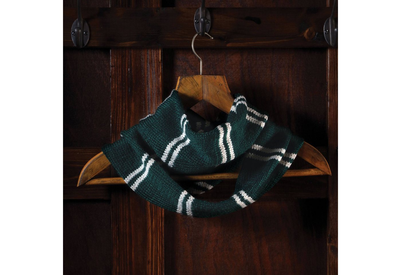Thumbnail - Hero Collector Stricknadeln Harry Potter Hogwarts Slytherin Loop Schal Strickset für Erwachsene