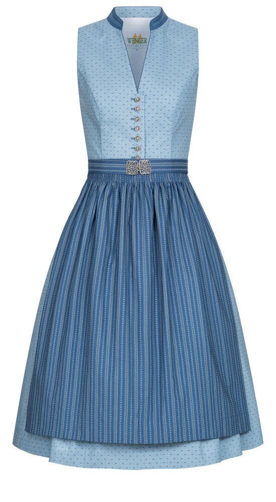 Wenger Trachtenkleid »Dirndl midi Ruby in Hellblau von Wenger Austrian  Style Größe 34« online kaufen | OTTO