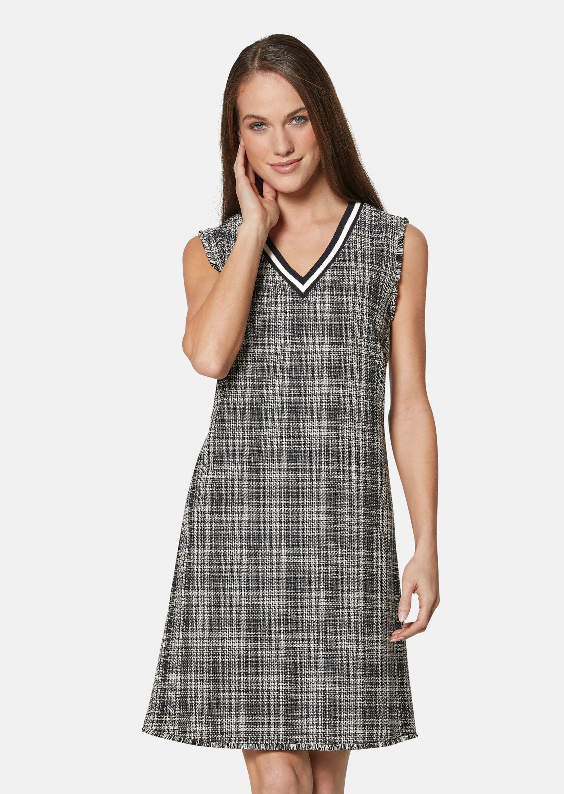 Midikleid Kariertes Kleid