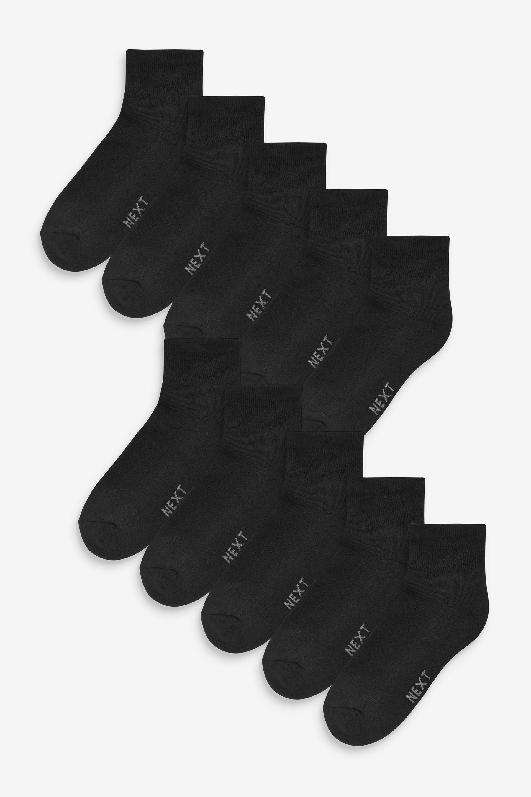 Next Sneakersocken Mittelhohe Sportsocken (10-Paar) Black