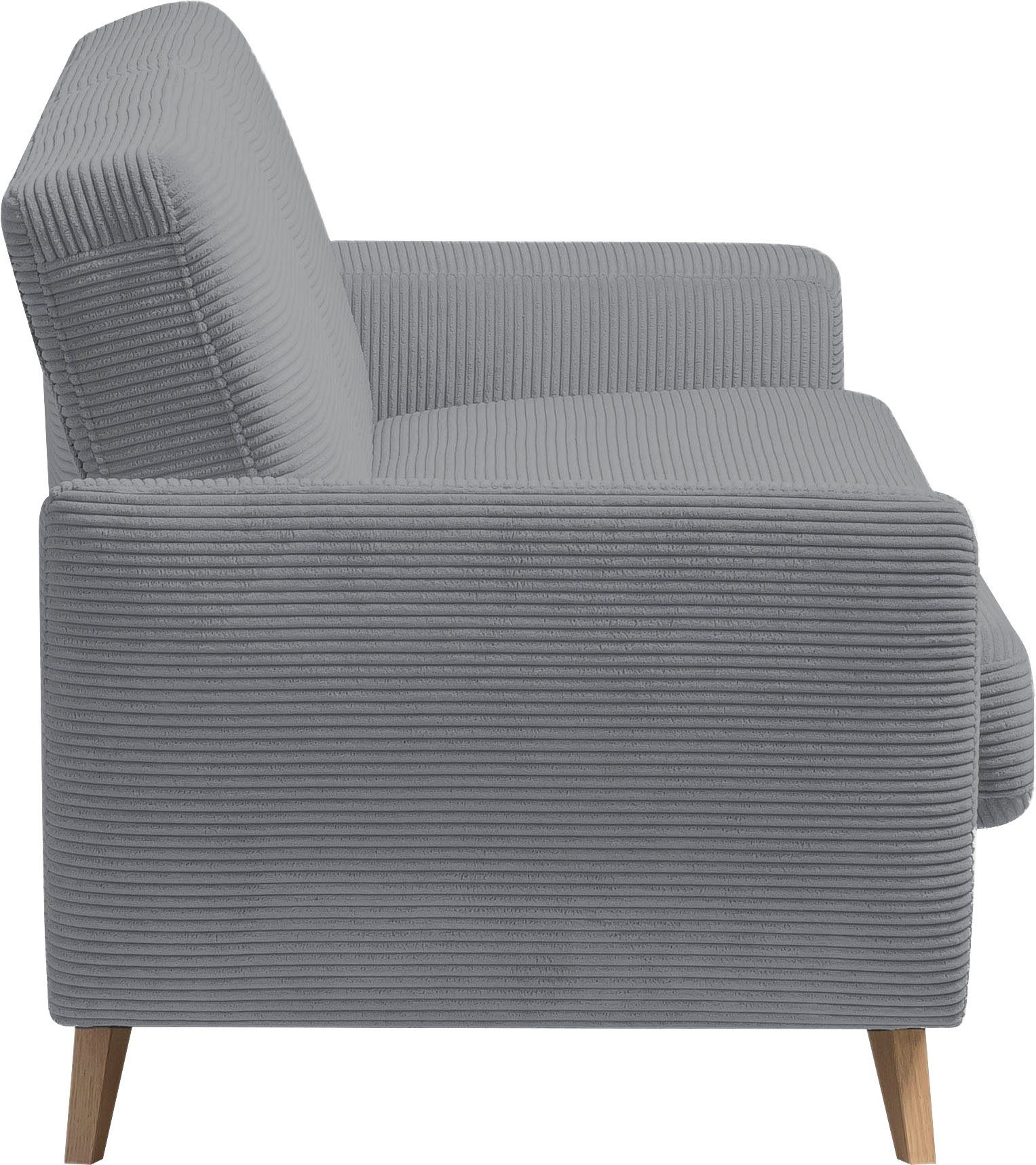 exxpo - sofa Bettfunktion Inklusive Bettkasten fashion Samso, und 3-Sitzer grey