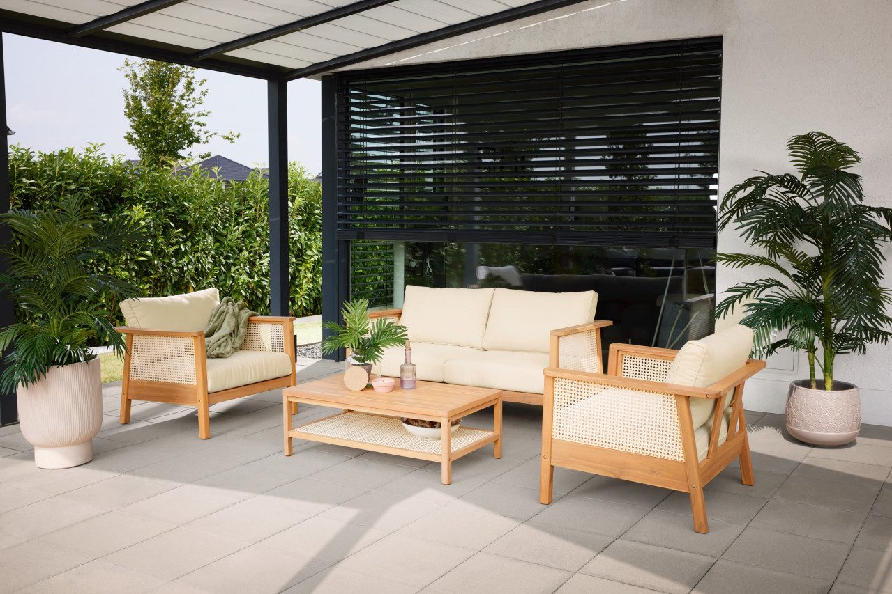 Primaster Gartenlounge-Set Primaster Gartenmöbel-Set Aruba Akazie/Wiener, günstig online kaufen