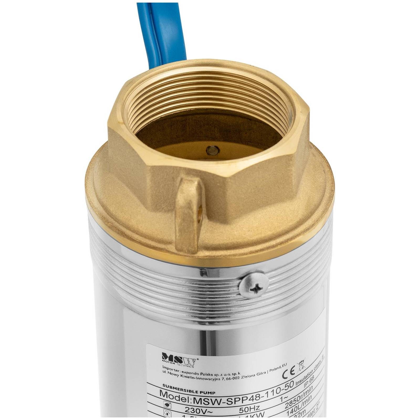 MSW Tiefbrunnenpumpe 10.800 l/h Brunnenpumpe Tauchpumpe günstig online kaufen