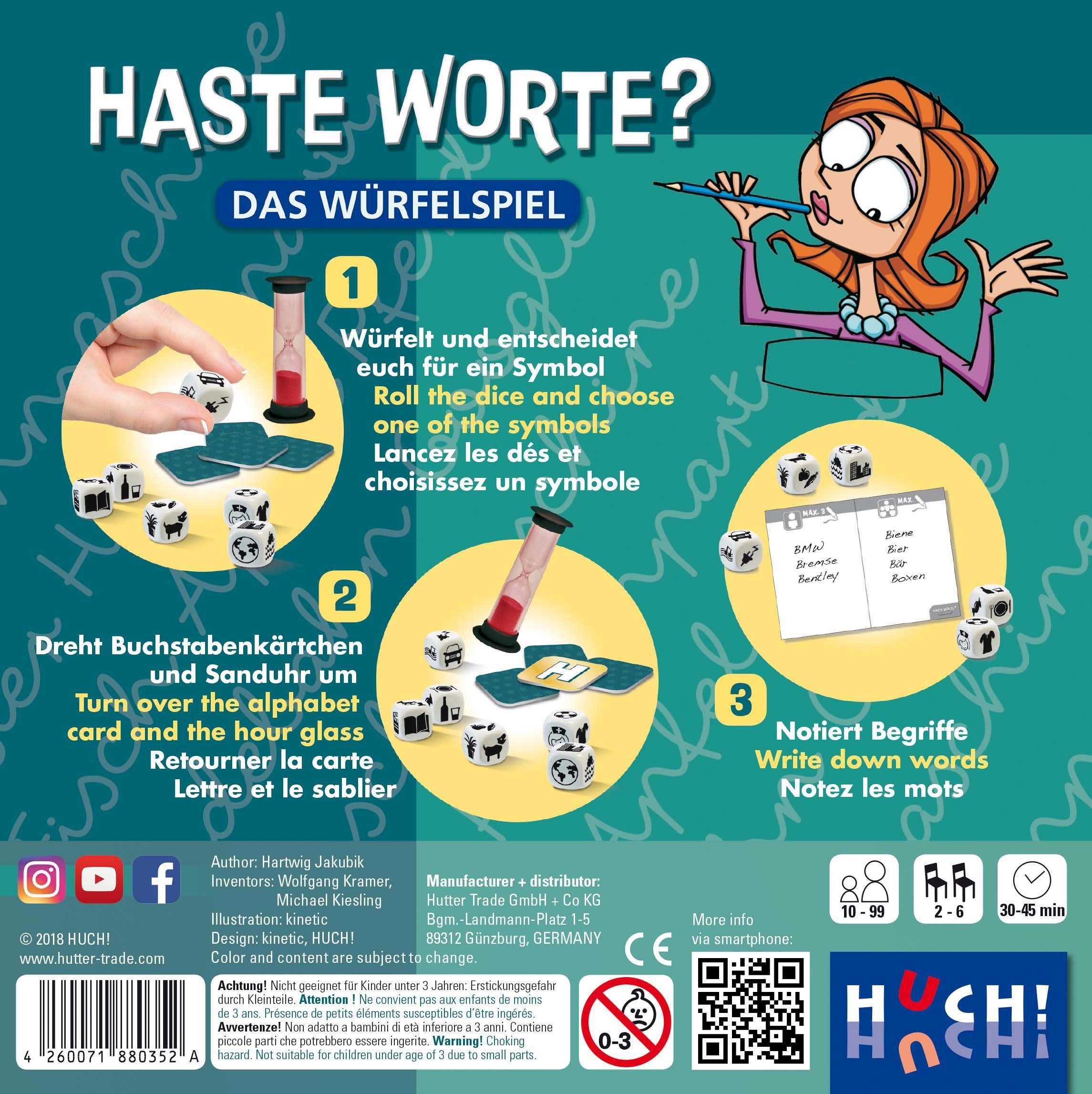 HUCH! Spiel Haste Worte? - Das Würfelspiel
