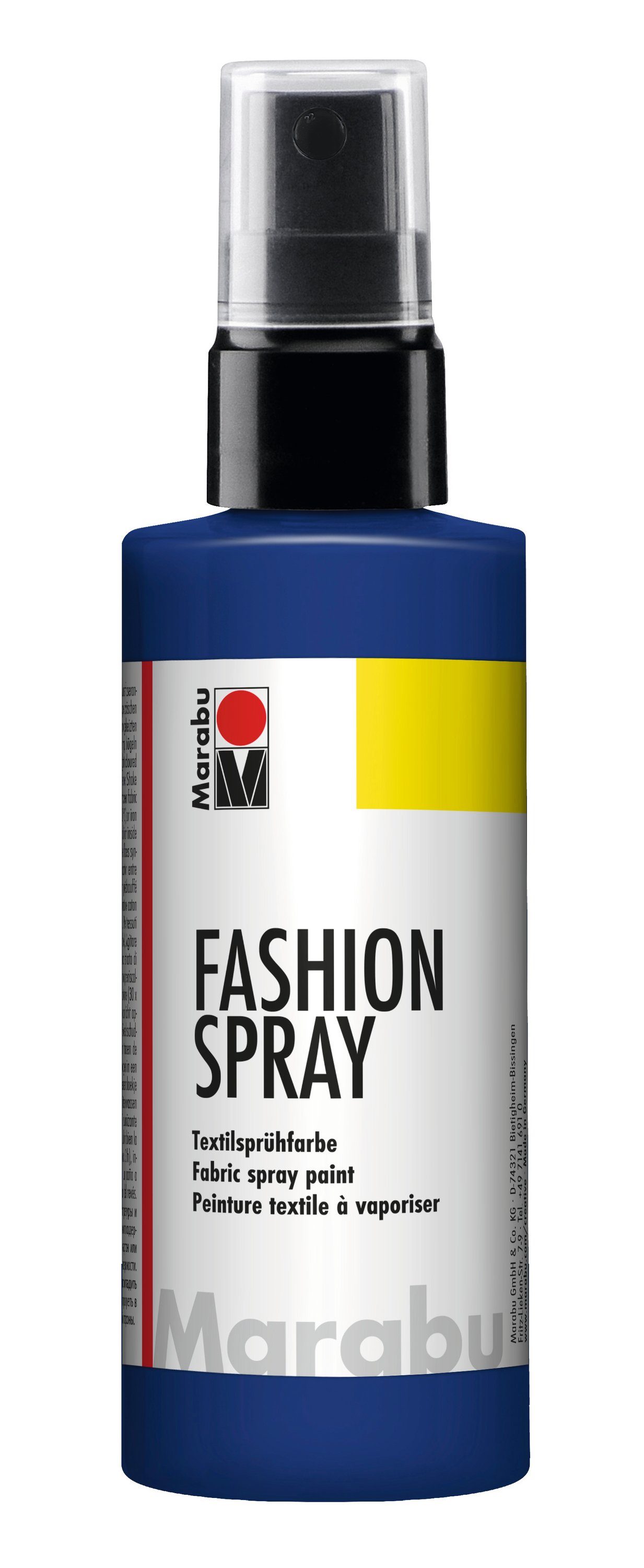 super willkommen Marabu Stoffmalfarbe Fashion-Spray, 100 ml Nachtblau
