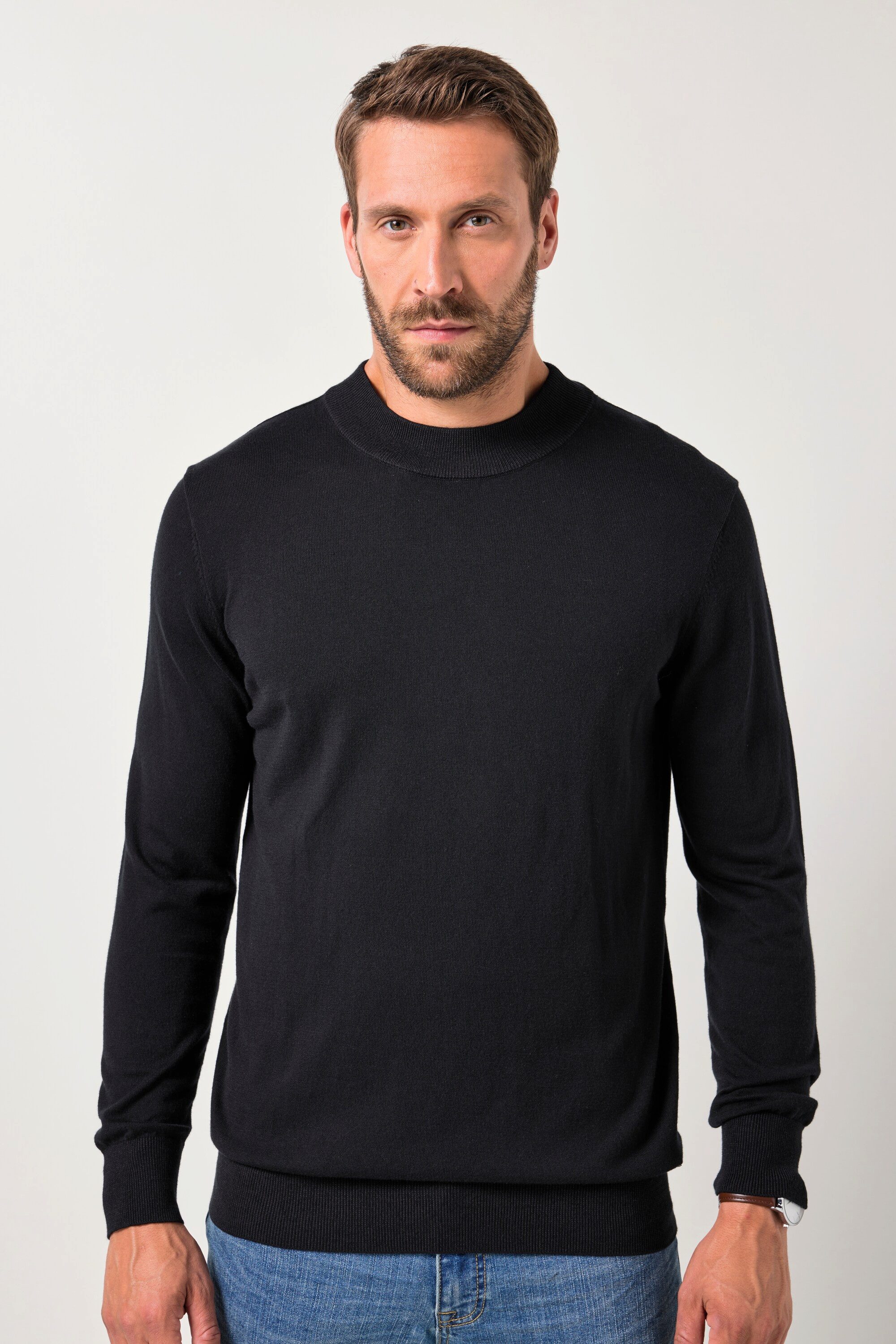 JP1880 Rundhalspullover JP AWARE Пуловеры recycelte Materialien Stehkragen