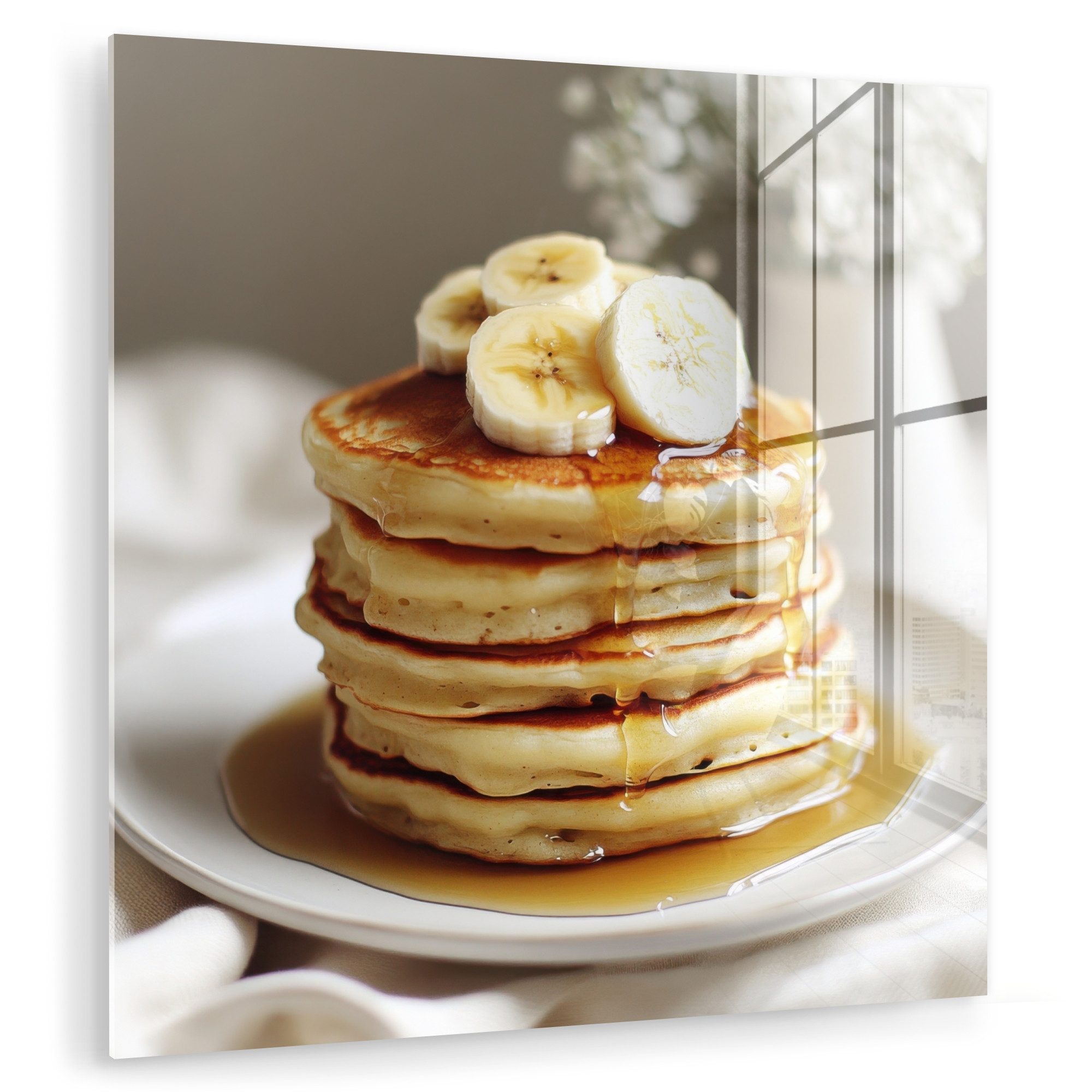 MuchoWow Acrylglasbild Pfannkuchen - Banane - günstig online kaufen