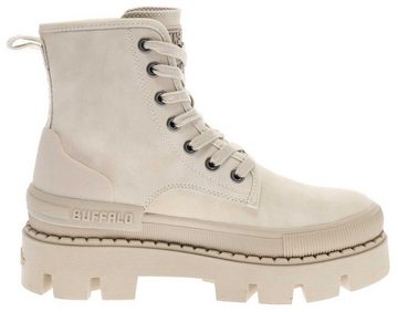 Buffalo RAVEN LACEUP HI Beige Stiefelette Damen Schnürstiefel