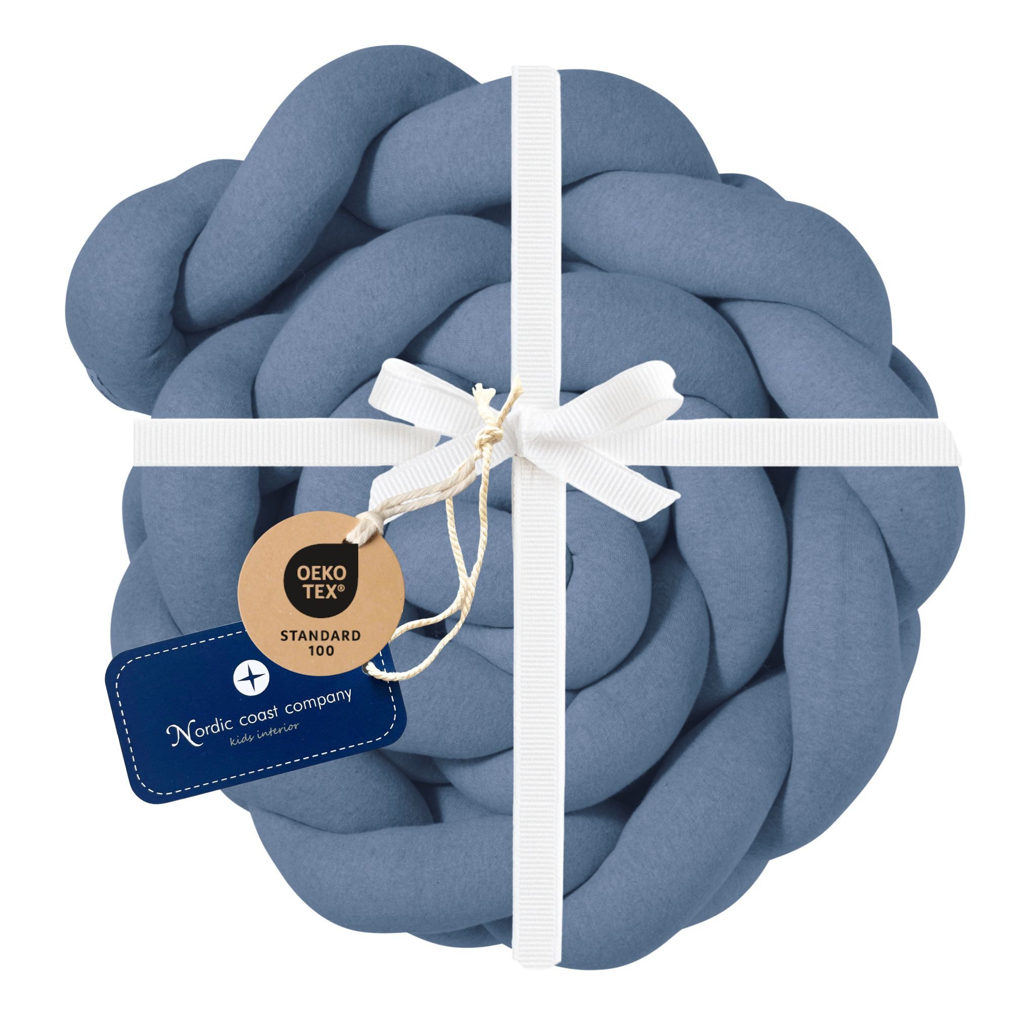 Nordic Coast Company Nestchenschlange XXL Bettschlange geflochten, Baby-Bettumrandung - Fallschutz, (Vielseitig für Babybetten, Kinder- u. Jugendbetten), höher, als andere Modelle und mitwachsend für jedes Alter