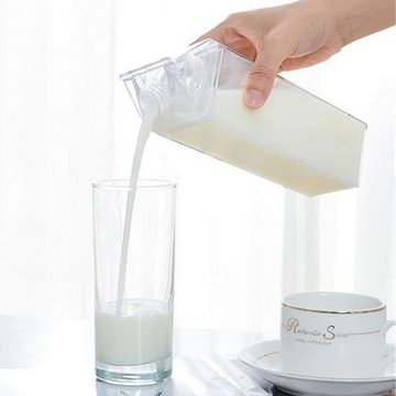 VOSSBACH Trinkflasche Milchflasche Wasserflasche Saftflasche Milch Flasche Plastikflasche, Kunststoff 500 ml Transparent Wiederverwendbar