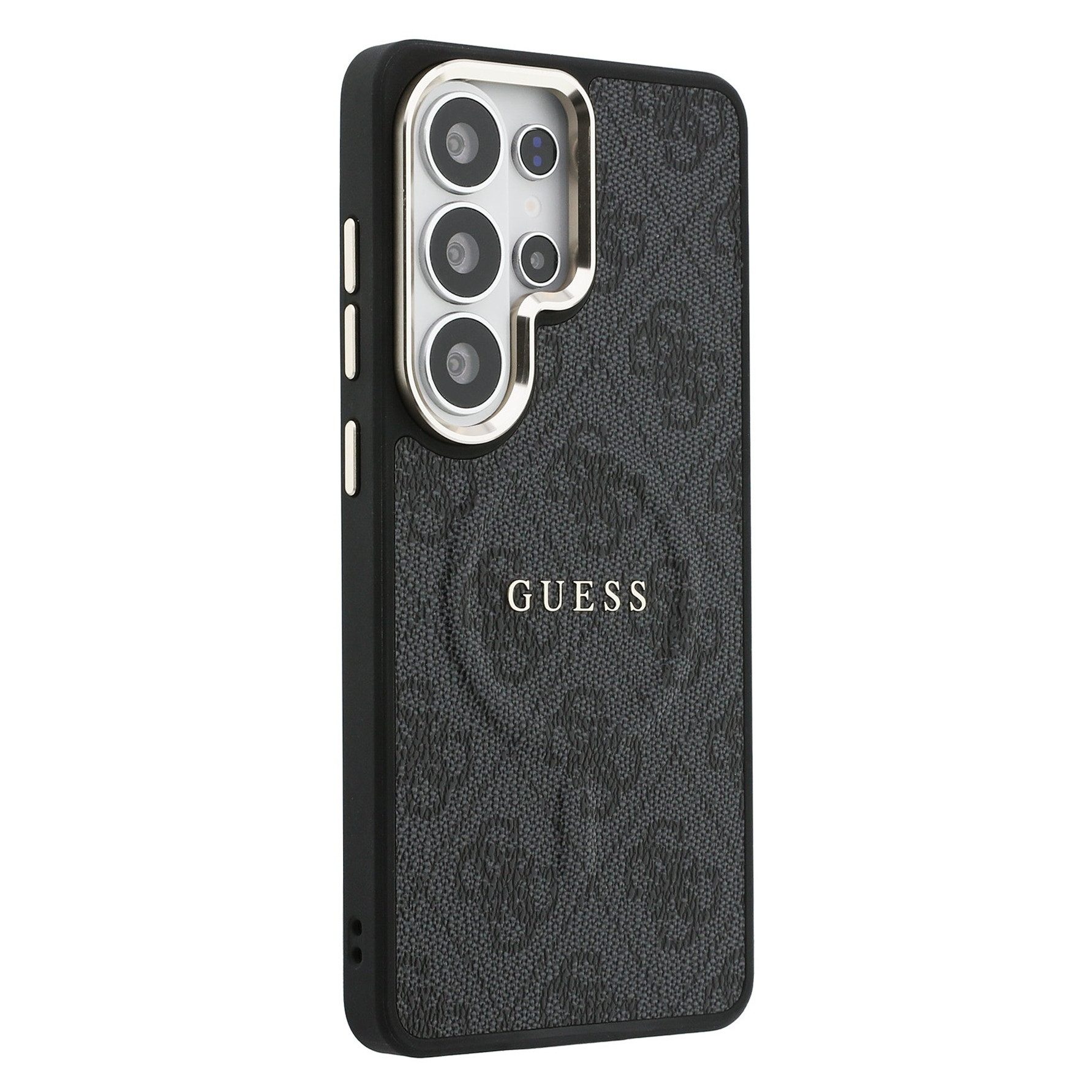 Guess Backcover Guess 4G Leather Back Cover mit MagSafe Samsung Galaxy S26 Ultra - Gol