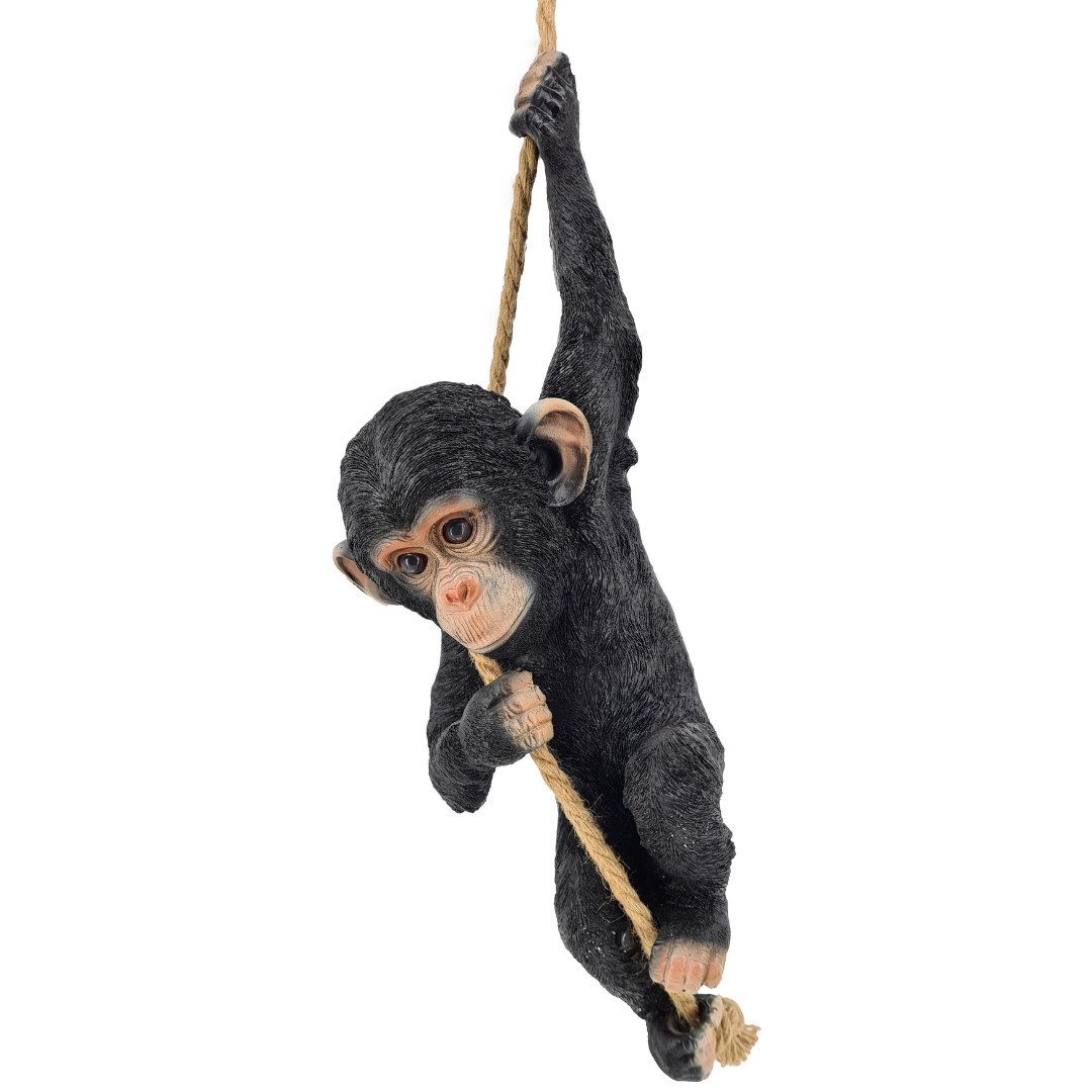 abc HOME Dekofigur Verspielter Affe am Seil