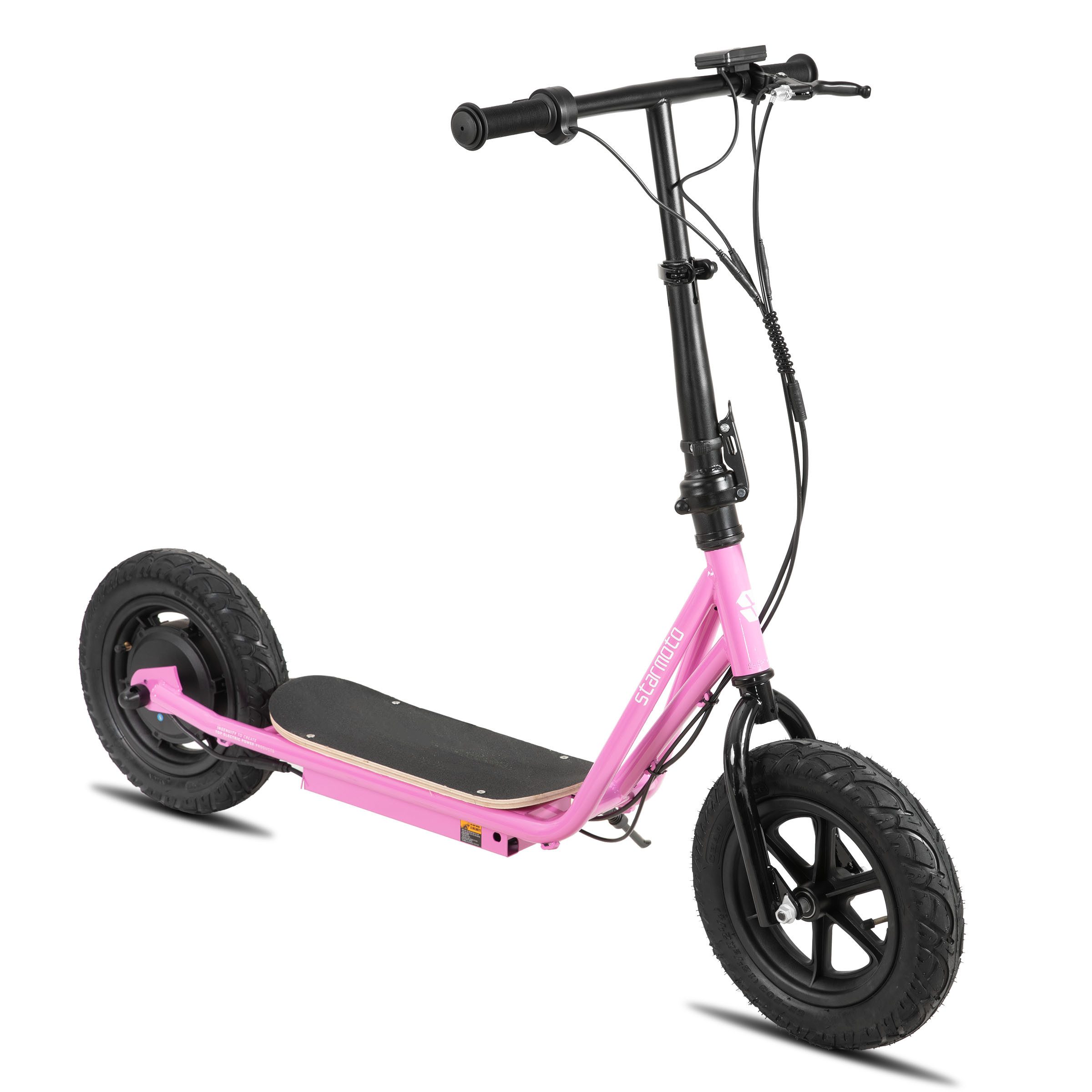 HILAND E-Scooter E-Scooter unisex mit Scheibenbremse & Hochstahl für Pendelfahrten, 22 km/h