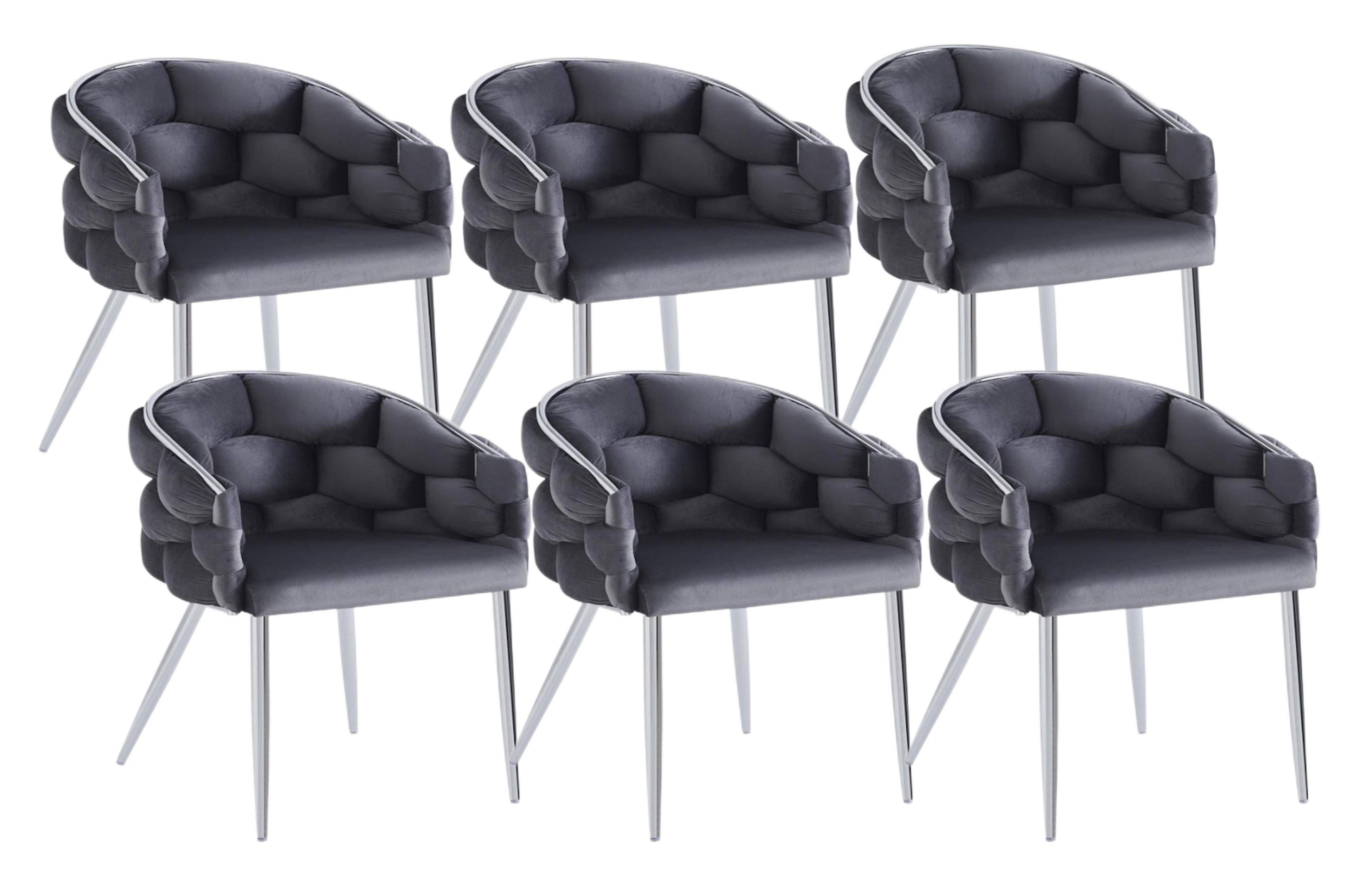 YOZI Esszimmerstuhl Sessel Polsterstuhl Rück/Armlehne Esszimmerstuhl Samt d günstig online kaufen