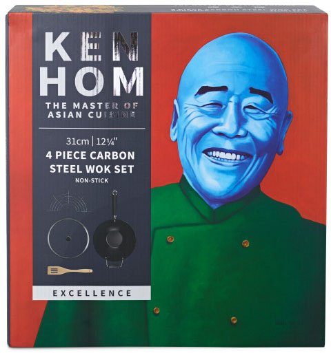KEN HOM Wok Excellence, Stahl (Set, 3-tlg), Induktion