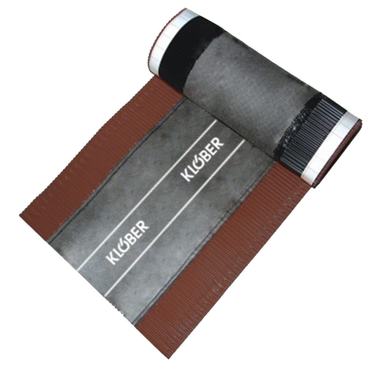 Klöber Regenschutzplane Uni Roll Firstrolle 300mm x 5m dunkelbraun luftdruchlässigem PP-Vlies