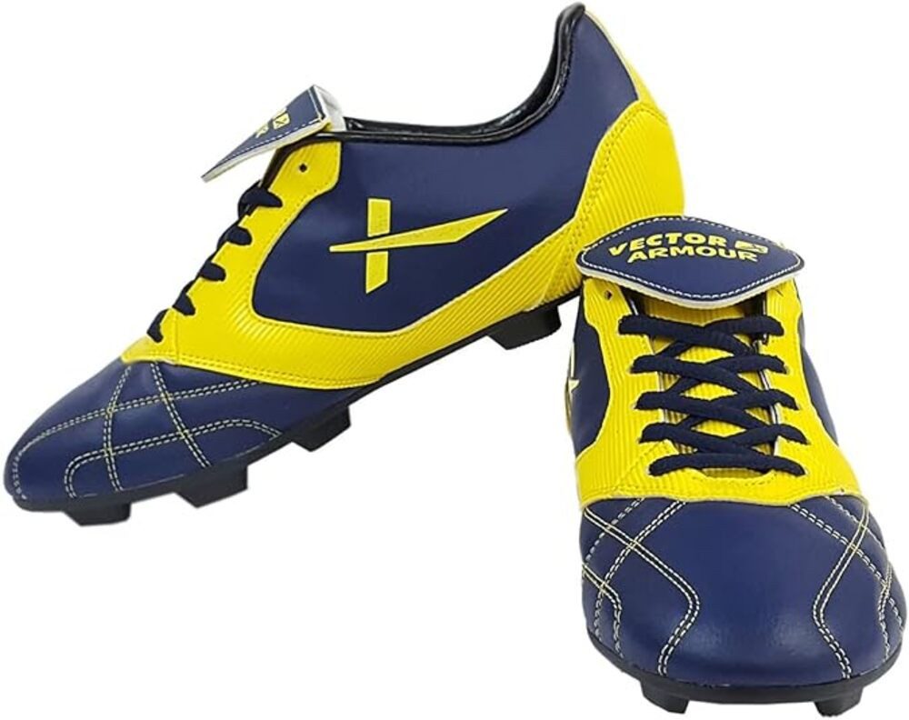 Vector X Armour Fußballschuhe, Für Jungen und Männer, Rutschfest Fußballschuh (Inhalt des Kartons: 1 Paar Schuhe, Komfort und eine robuste, atmungsaktive aus Air-Mesh) Geformte Einlegesohle, Minimale Wasserabsorption, Wassergeschützt