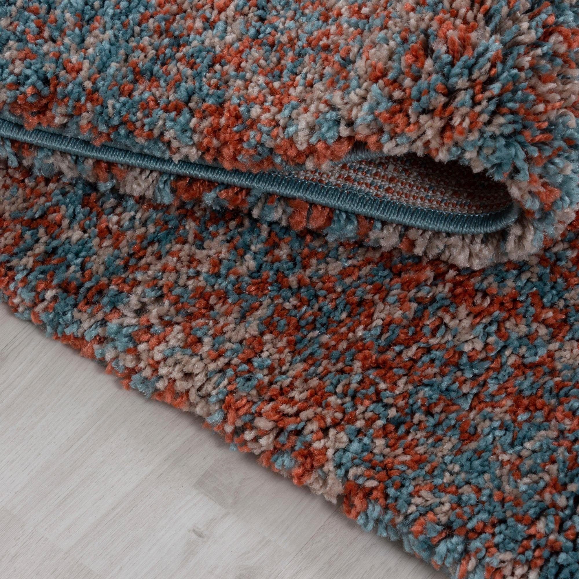 Ayyildiz Teppiche Hochflor-Teppich Enjoy Shaggy,auch als Läufer und in Rund, rechteckig, Höhe: 50 mm, Shaggy, Langflor, meliert, Wohnzimmer, Schlafzimmer
