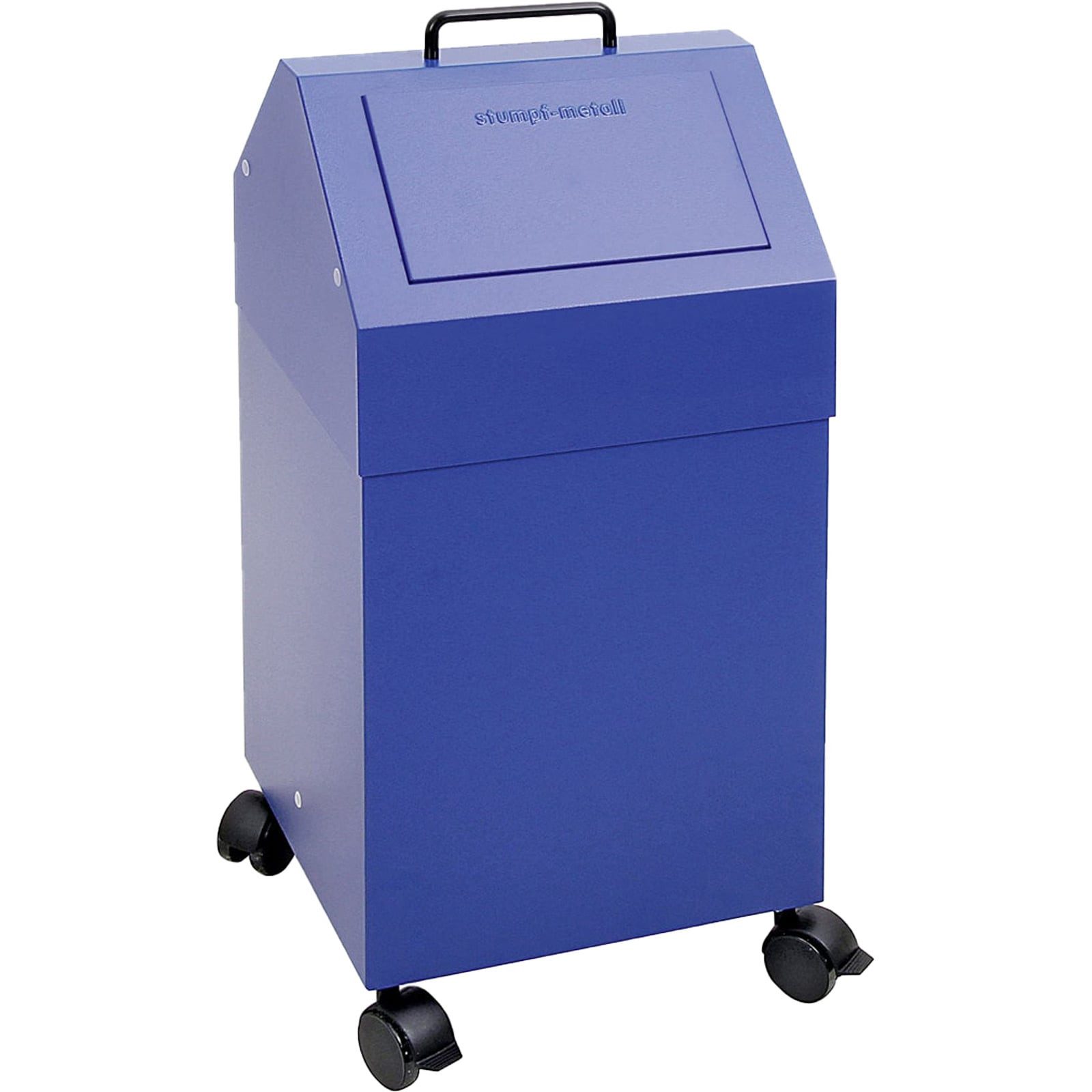 STUMPF Aufbewahrungsbox Stumpf Abfalltrennung 45 enzianblau fahrbar 45l - 630-045-2-0-510