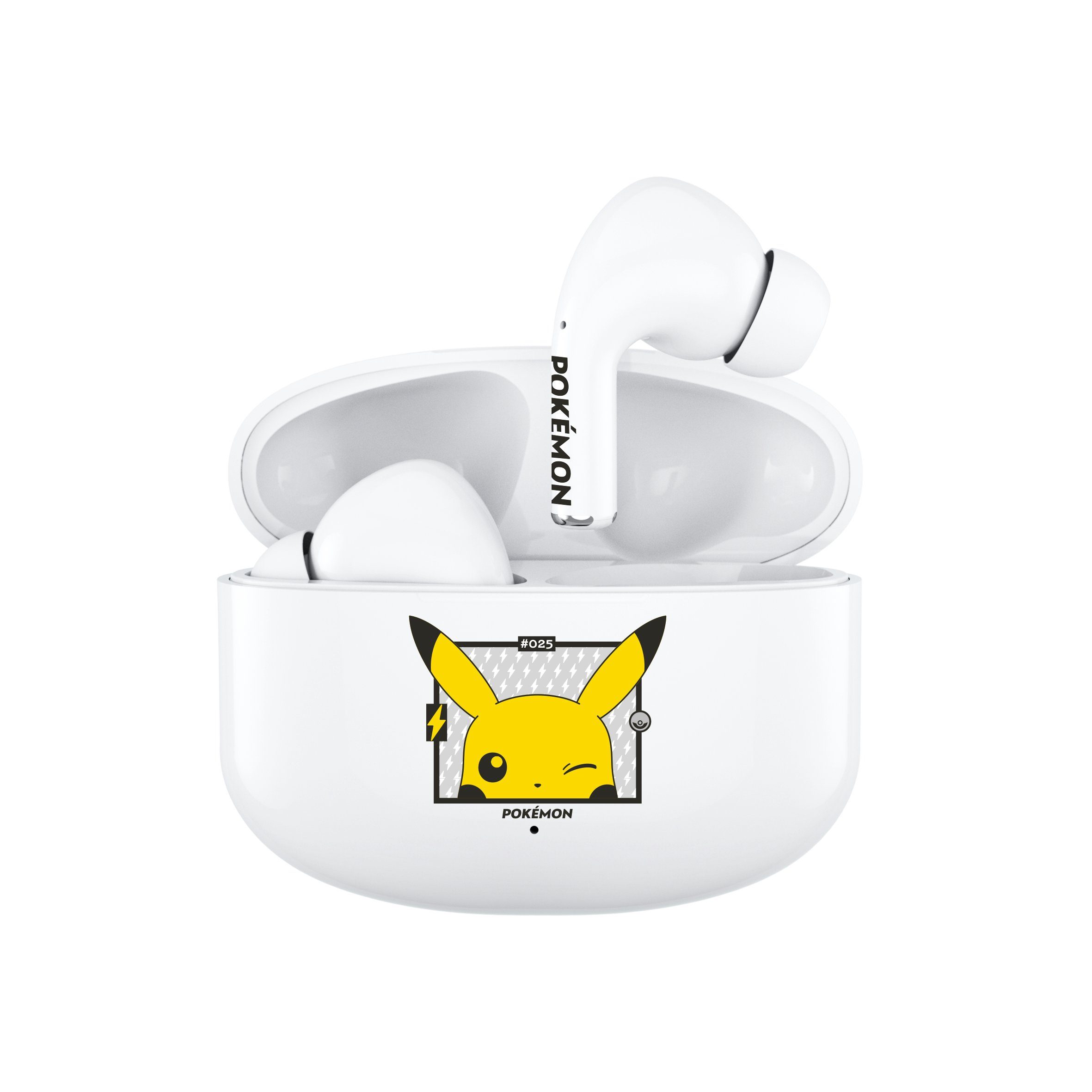 OTL Pokémon Pikachu Bluetooth 5.1 Kinder-Kopfhörer mit Ladebox Bluetooth-Kopfhörer (Google Assistant, Siri, Alexa, Voice Assistant, Bluetooth, True Wireless, Hochwertiger Sound, Leichtes Gewicht)