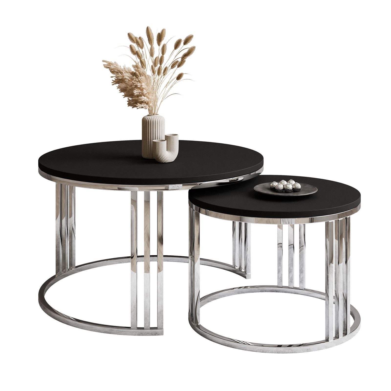 Lookway Couchtisch LORI 2in1 Schwarz Matt günstig online kaufen