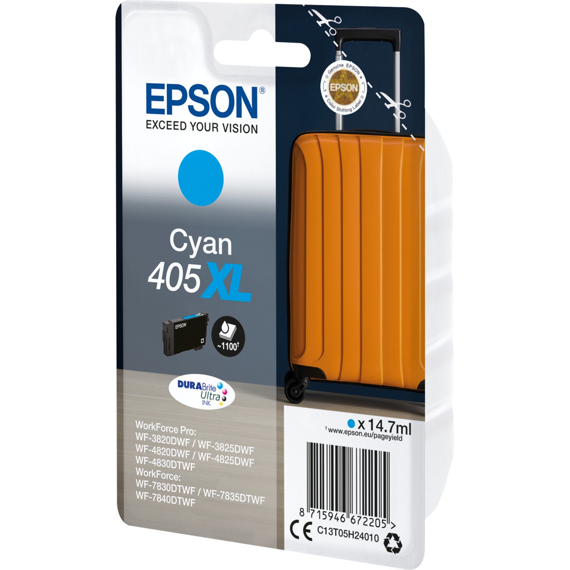 Epson cyan (C13T05H24010) Epson Tintenpatrone 405XL Tinte