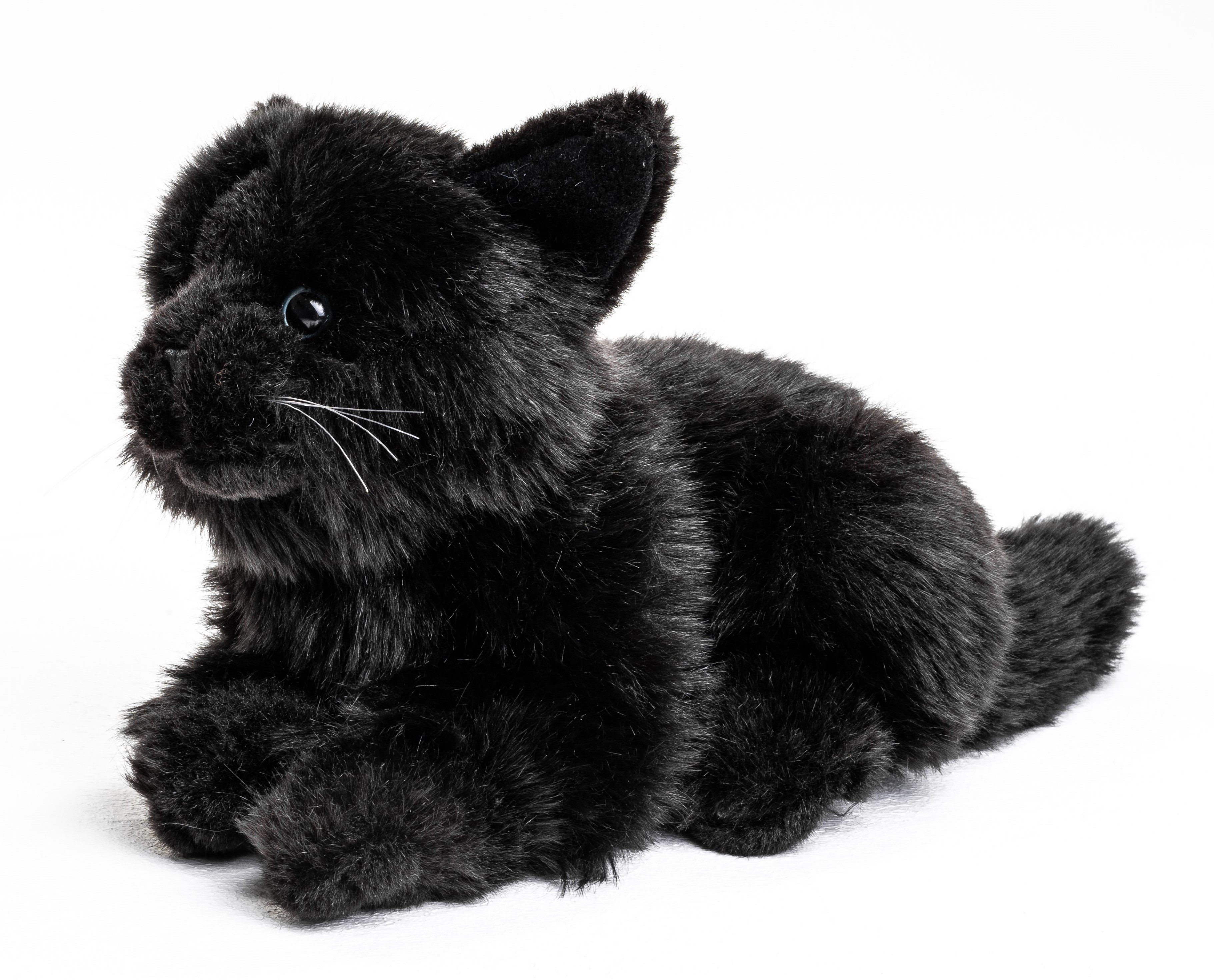 Uni-Toys Kuscheltier Katze, liegend - versch. Fellfarben - Länge 20 cm - Pl günstig online kaufen