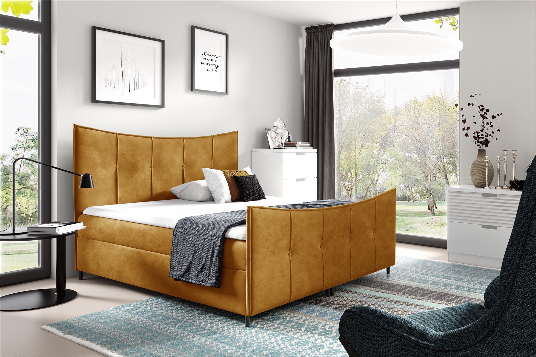Fun Möbel Boxbett Schlafzimmerbett CARO in günstig online kaufen