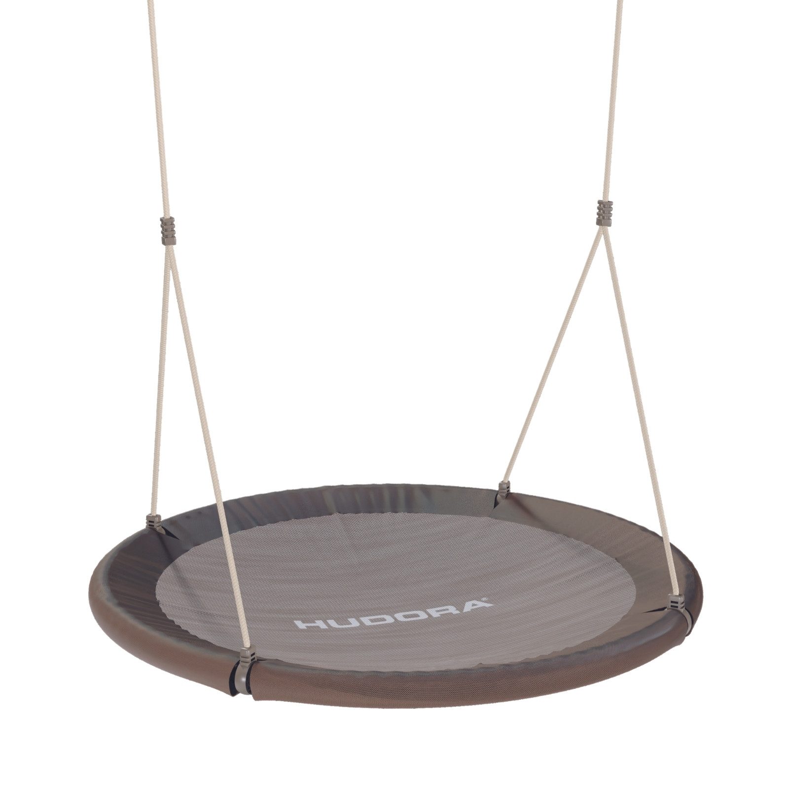 Hudora Nestschaukel Lounge Höhenverstellbare Nestschaukel mit 90/110cm Durchmesser, (Hängeschaukel mit geschlossener Sitzfläche), Tellerschaukel für die ganze Familie