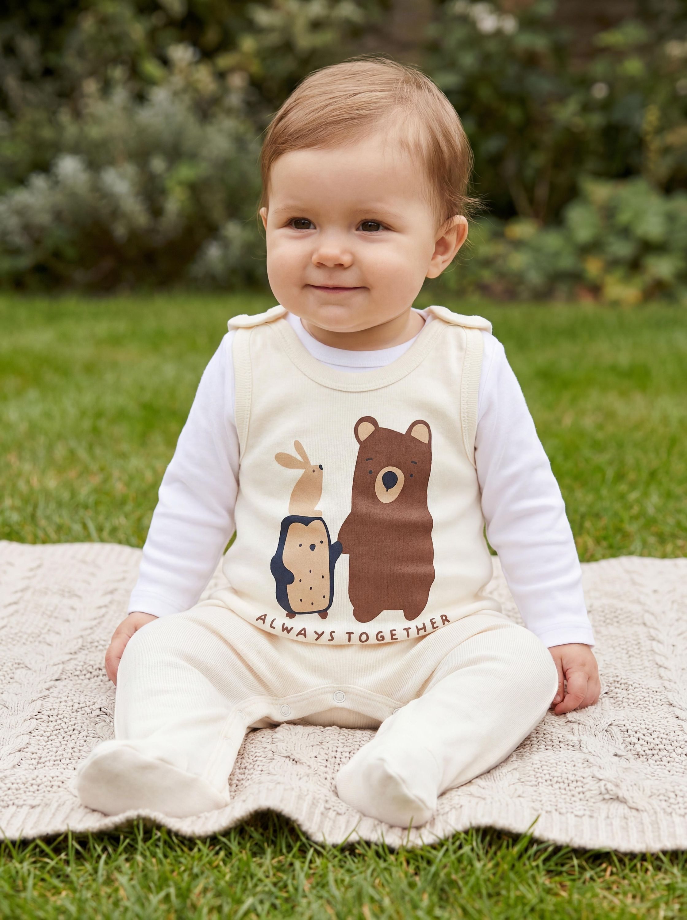 TupTam Strampler TupTam Unisex Baby Strampler mit Aufdruck 5er Set