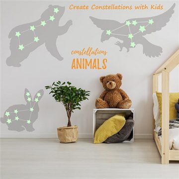 SCHUTA Wandsticker leuchtende Wandaufkleber Raumdekor-Set Aufkleber für Kinderzimmer