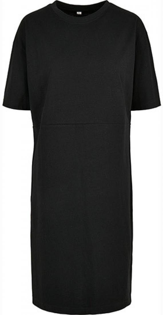 Rundhalsshirt Damen Organic Oversized Slit T-Shirtkleid