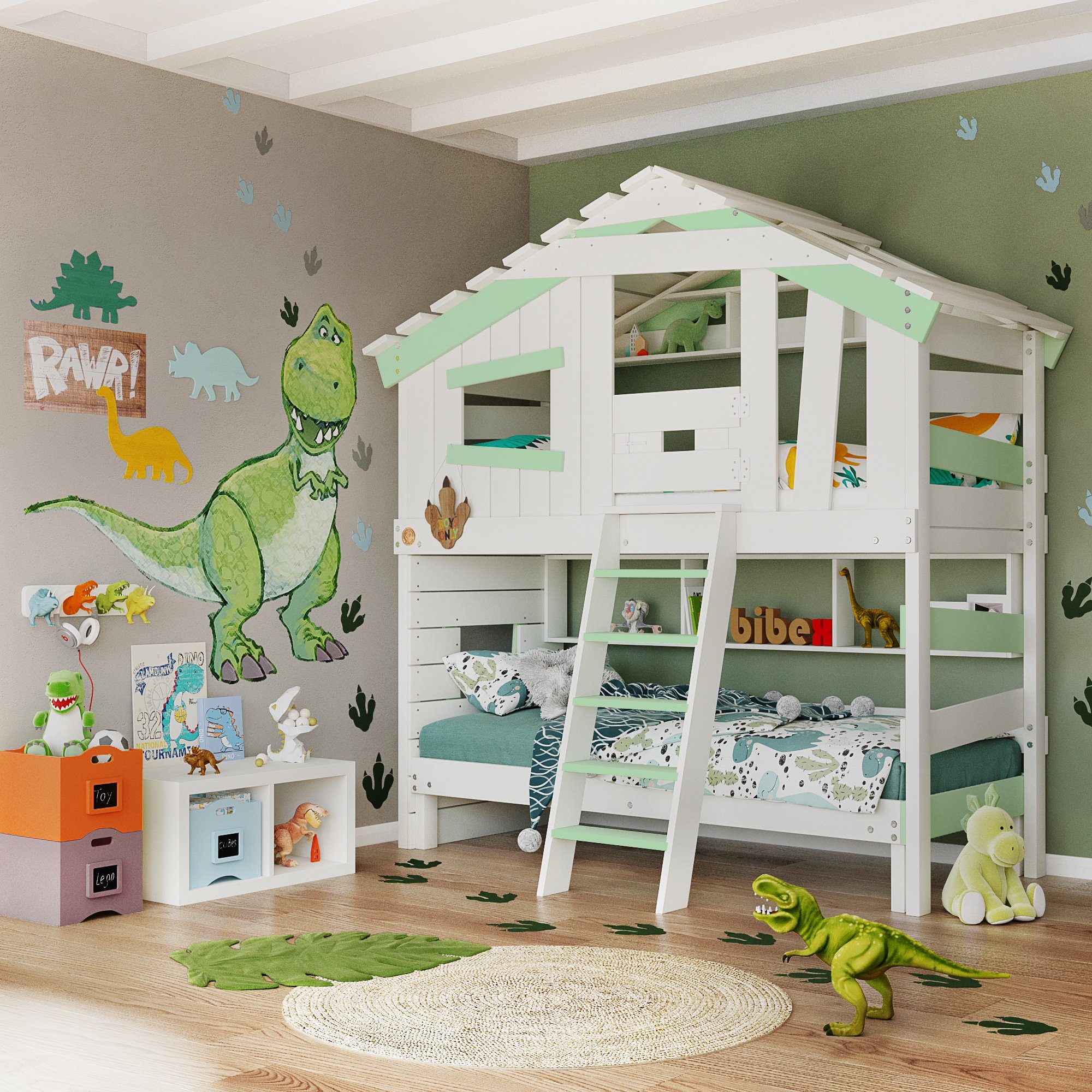 bibex Hochbett ALPIN CHALET Hochbett, Kinderbett, günstig online kaufen