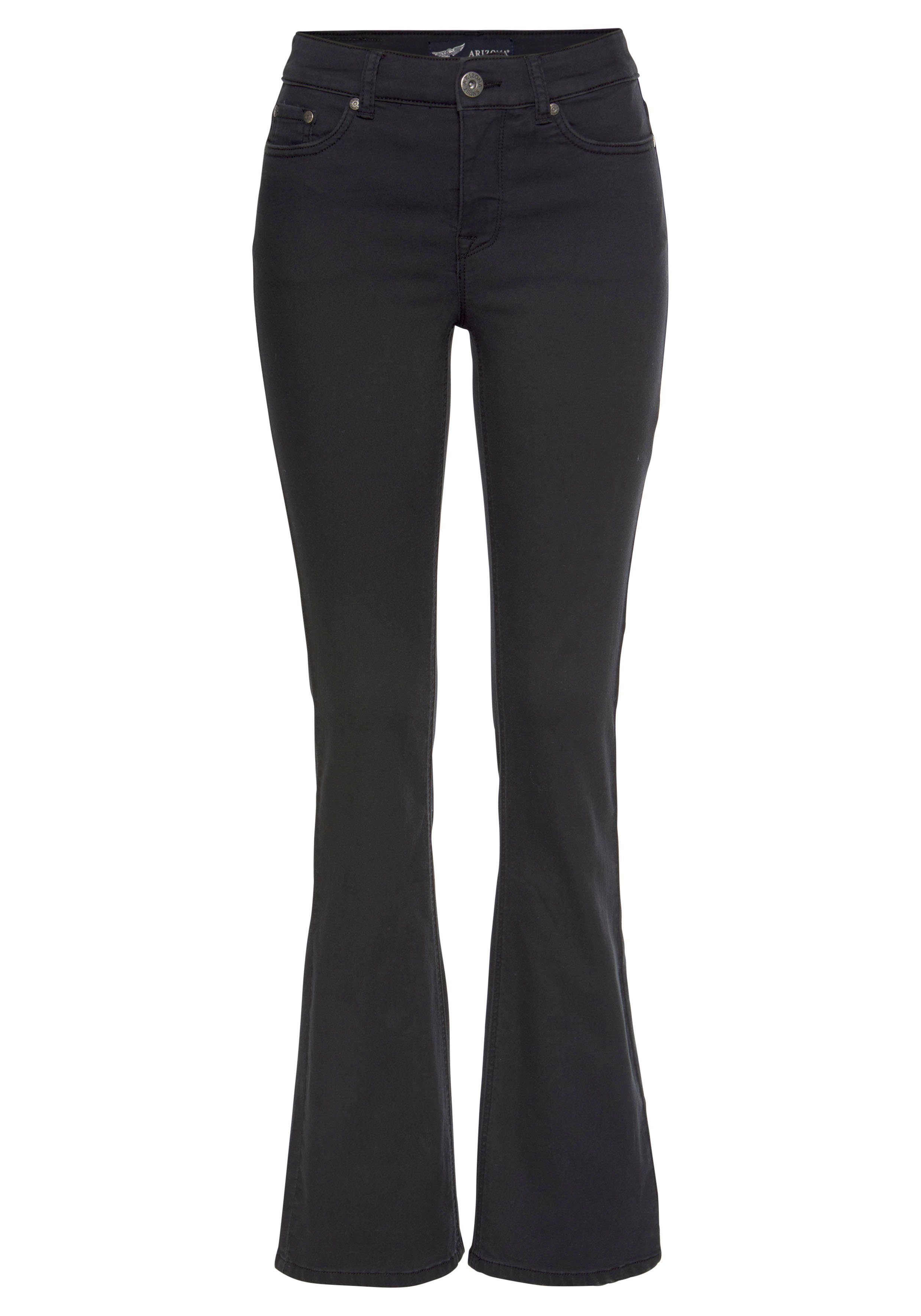 Arizona Bootcut-Jeans Shaping elastische Passform, Bootcut-Beinform, Used-Waschung, hohe Taille. Reduzierter Preis € 40,99. Unverbindliche Preisempfehlung € 49,99, (€ 40,99 pro 1 Stk)