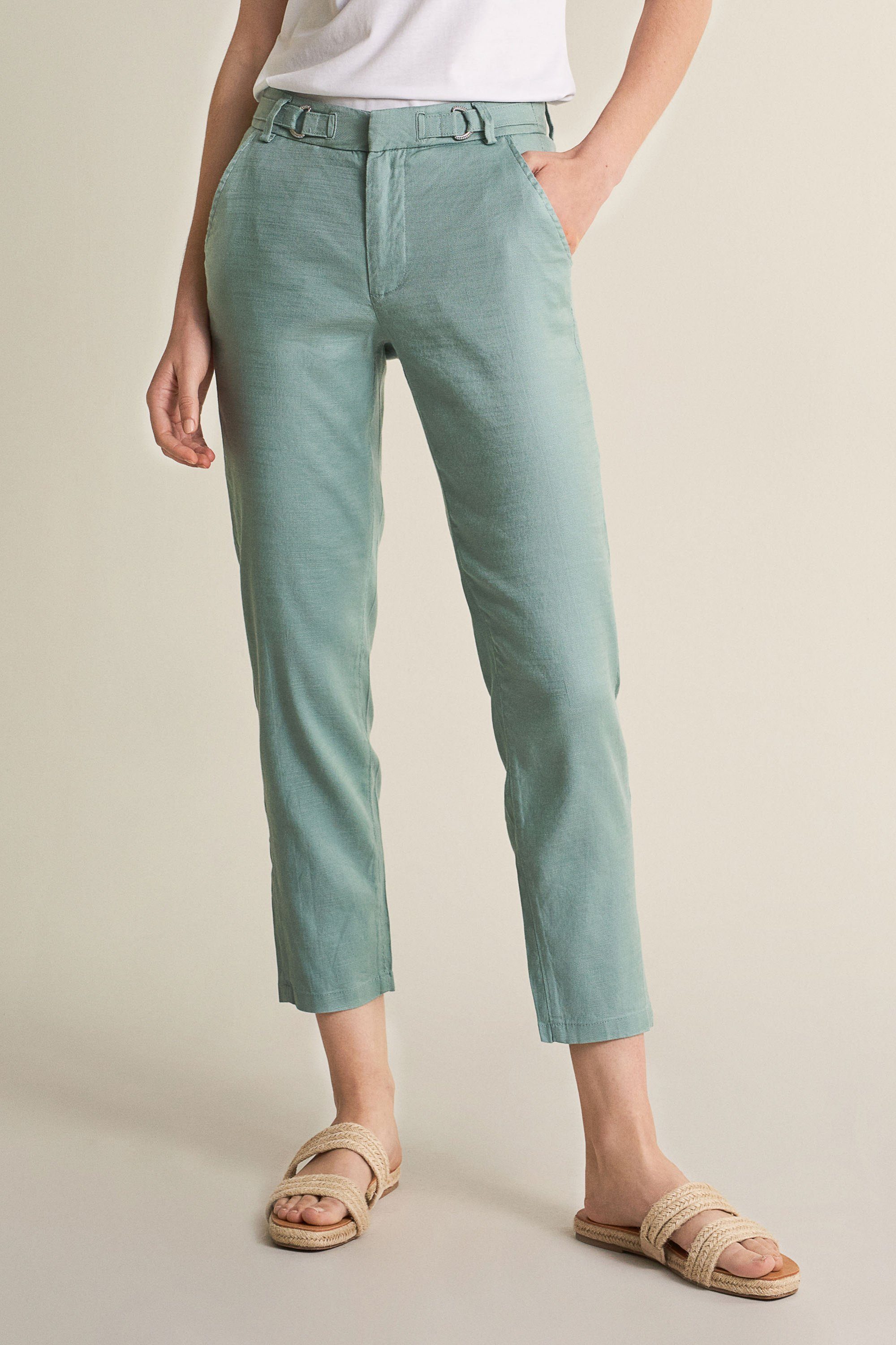 Salsa Stretch-Jeans SALSA COLETTE linen CAPRI mint 124751.8059 JEANS green